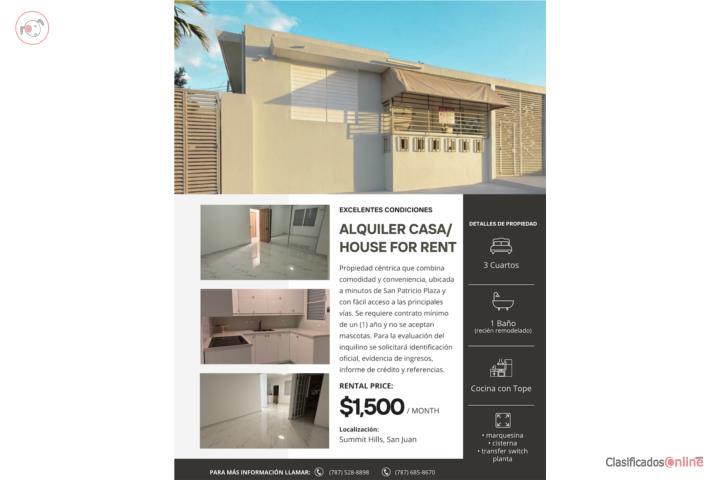 House - Central Area - Recently Remodeled - SJ