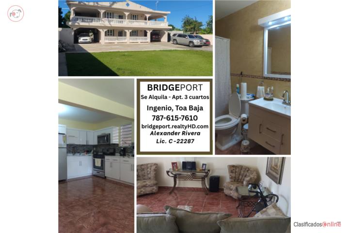 3-bedroom apartment for rent + water + electricity